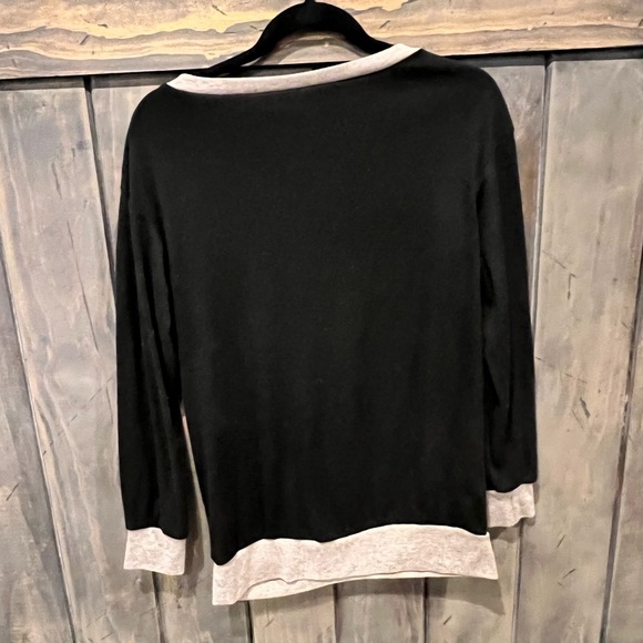 Black long sleeve top NWOT - Picture 2 of 3